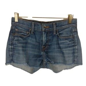 Lucky Brand Womens Size 2 Cut Off  Denim Blue Jean Frayed Hem Mini Shorts